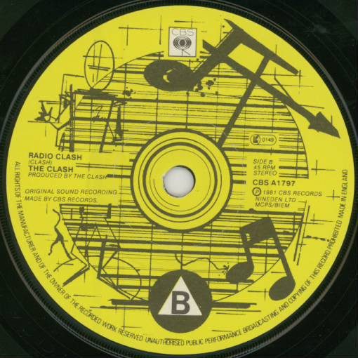 The Clash - Radio Clash - VG / VG+ (7"-Pre Loved) - Image 4