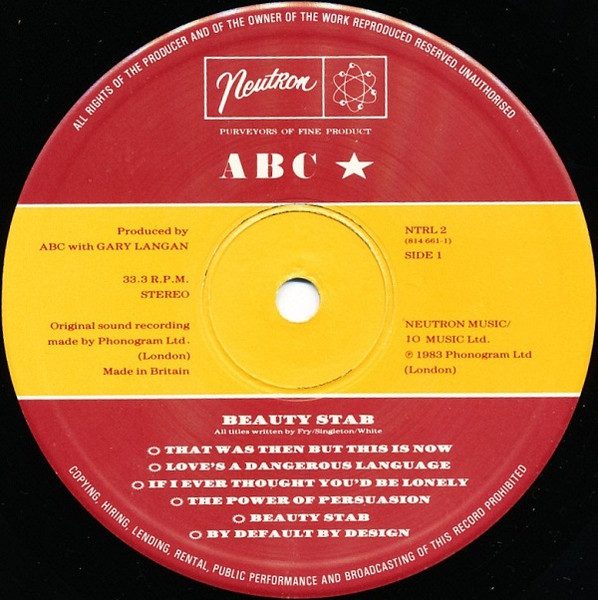 ABC - Beauty Stab - VG+ / VG+ (LP-Pre Loved) - Image 3