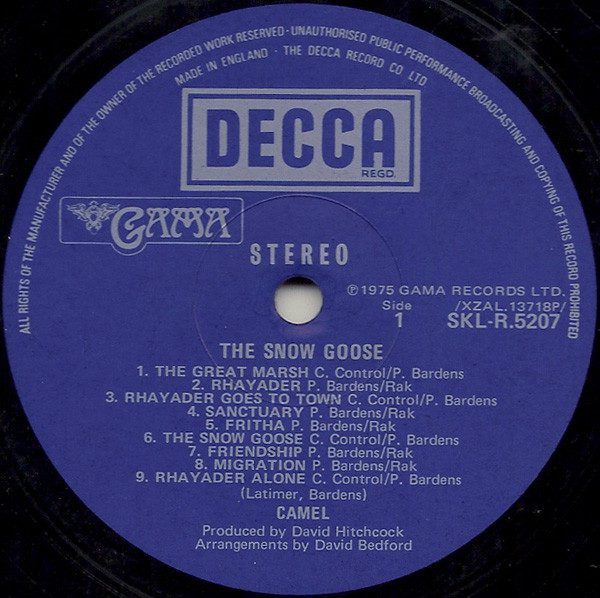 Camel - The Snow Goose - VG+ / VG+ (LP-Pre Loved) - Image 3