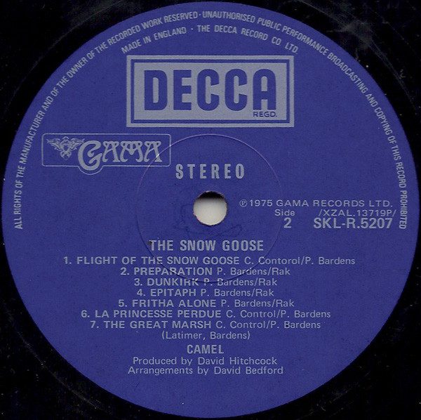 Camel - The Snow Goose - VG+ / VG+ (LP-Pre Loved) - Image 4