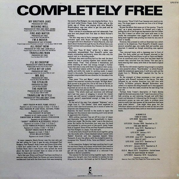Free - Completely Free - VG+ / VG+ (LP-Pre Loved) - Image 2