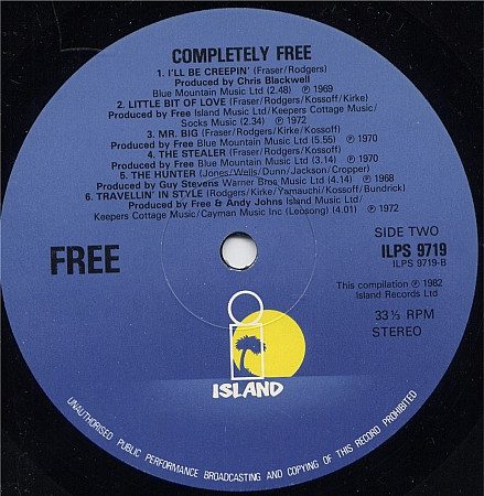 Free - Completely Free - VG+ / VG+ (LP-Pre Loved) - Image 4