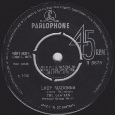 The Beatles - Lady Madonna  - Generic / VG+ (7"-Pre Loved)