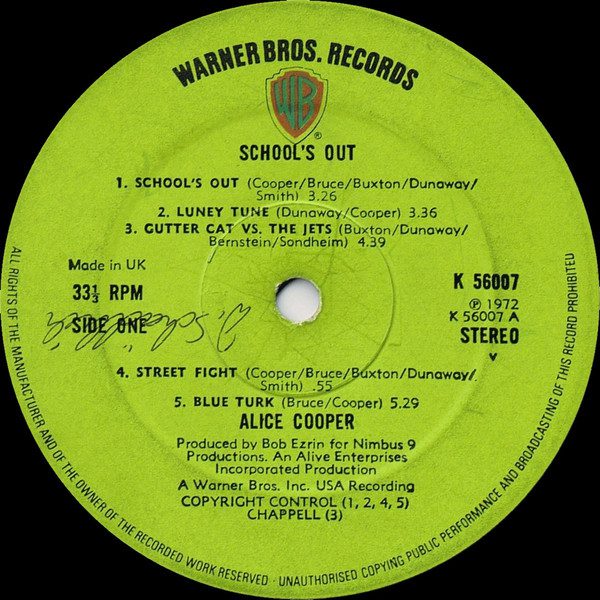 Alice Cooper - School's Out - VG+ / VG+ (LP-Pre Loved) - Image 4