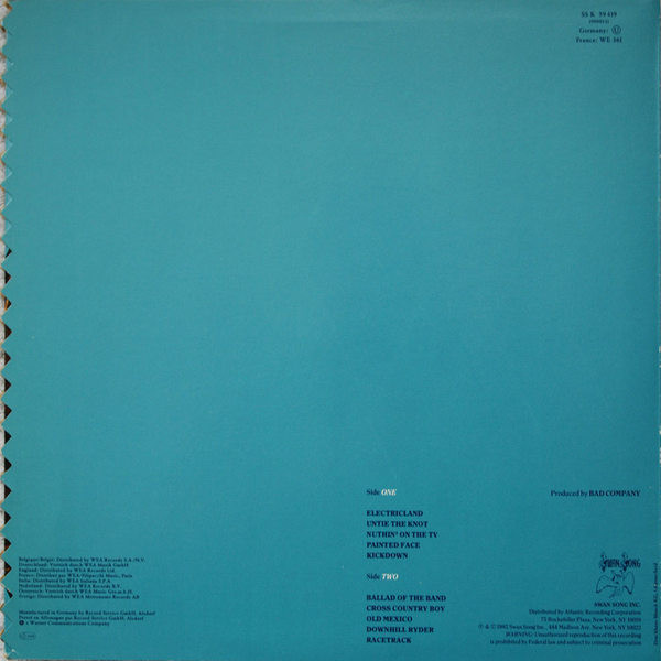 Bad Company (3) - Rough Diamonds  - VG / VG+ (LP-Pre Loved) - Image 2