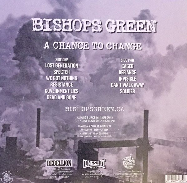 Bishops Green - A Chance To Change -Vinyl Record - (New / Sealed) - Image 2