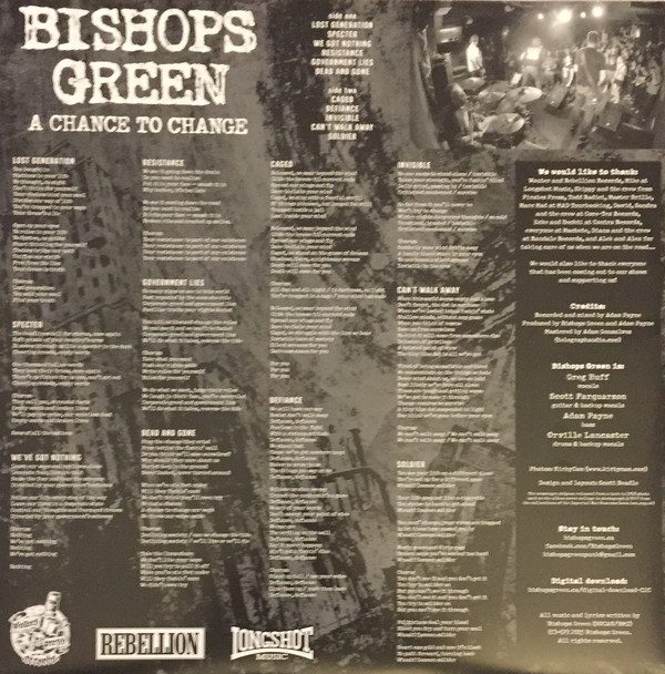 Bishops Green - A Chance To Change -Vinyl Record - (New / Sealed) - Image 4