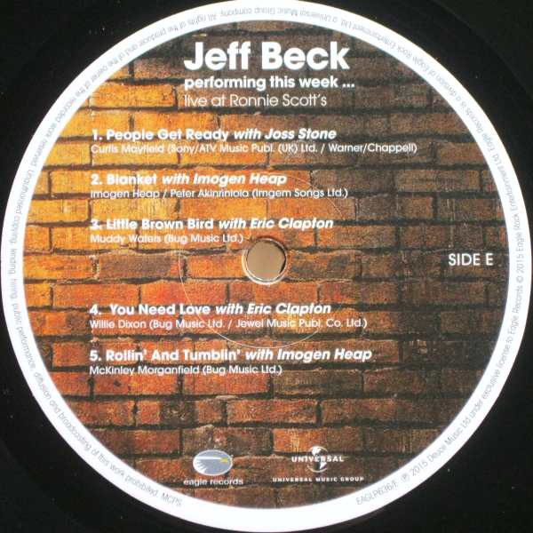 Jeff Beck - Jeff Beck Performing This Week...Live At Ronnie Scott's - Vinyl Record - (New / Sealed) - Image 2