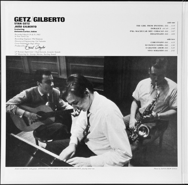 Stan Getz / Joao Gilberto - Getz / Gilberto 2020 - NM/NM(Pre Loved) - Image 2