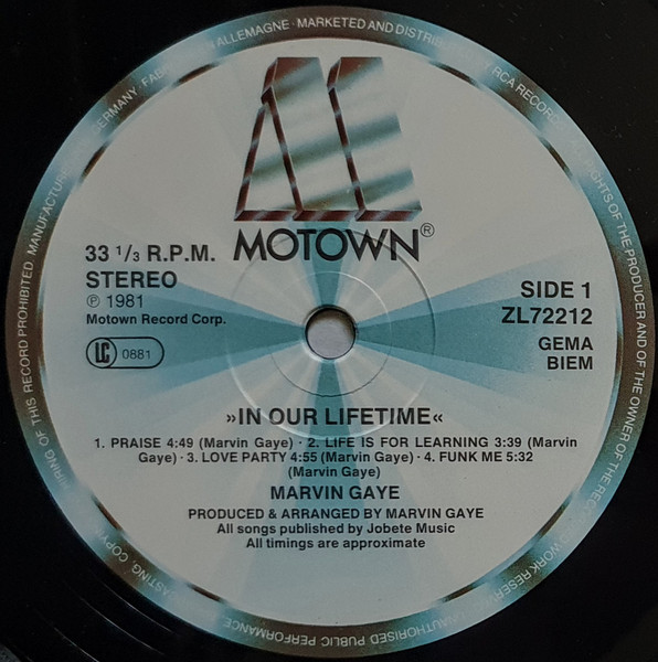 Marvin Gaye - In Our Lifetime VG+/NM(Pre Loved) - Image 3