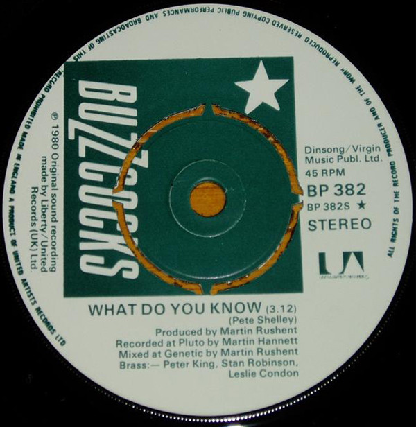 Buzzcocks - Running Free - VG+ / NM or M- (7"-Pre Loved) - Image 4