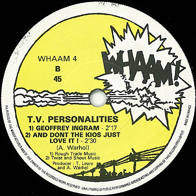 Television Personalities - Three Wishes - VG+ / NM or M- (7"-Pre Loved) - Image 4