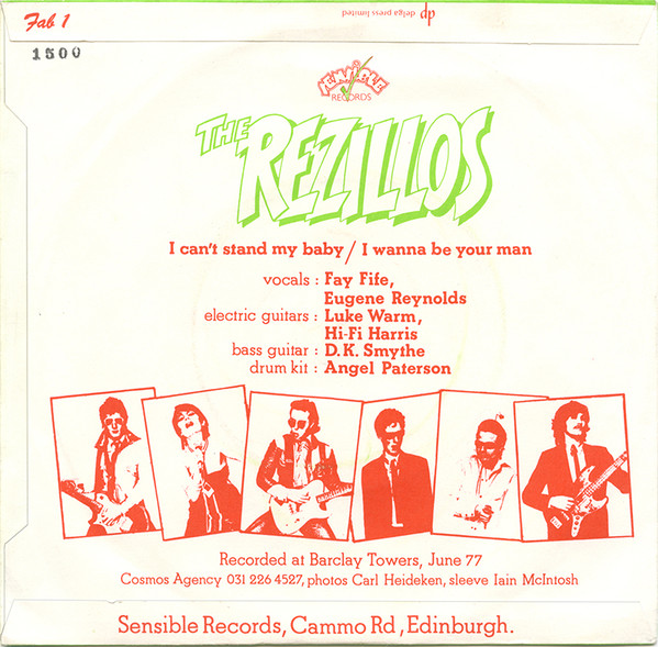 The Rezillos - I Can't Stand My Baby / I Wanna Be Your Man - VG+ / NM or M- (7"-Pre Loved) - Image 2