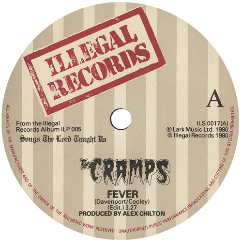 The Cramps - Fever / Garbageman - VG+ / VG+ (7"-Pre Loved) - Image 3