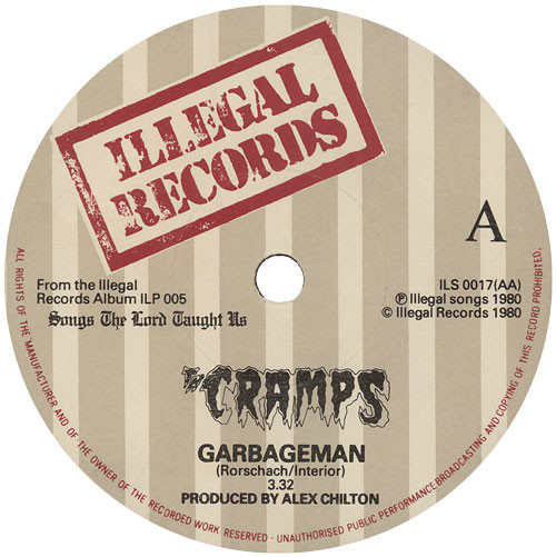 The Cramps - Fever / Garbageman - VG+ / VG+ (7"-Pre Loved) - Image 4