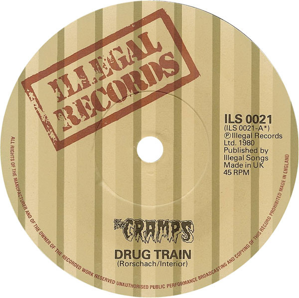 The Cramps - Drug Train - VG+ / VG+ (7"-Pre Loved) - Image 3
