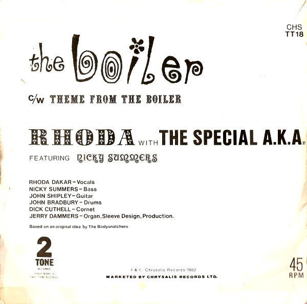 Rhoda* With The Special A.K.A.* - The Boiler - VG+ / VG+ (7"-Pre Loved) - Image 2