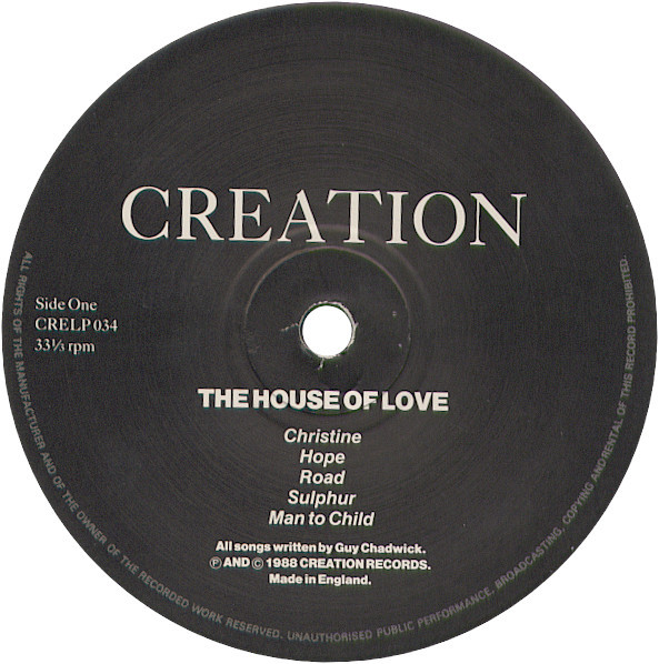 The House Of Love - The House Of Love - VG+ / VG+ (LP-Pre Loved) - Image 3