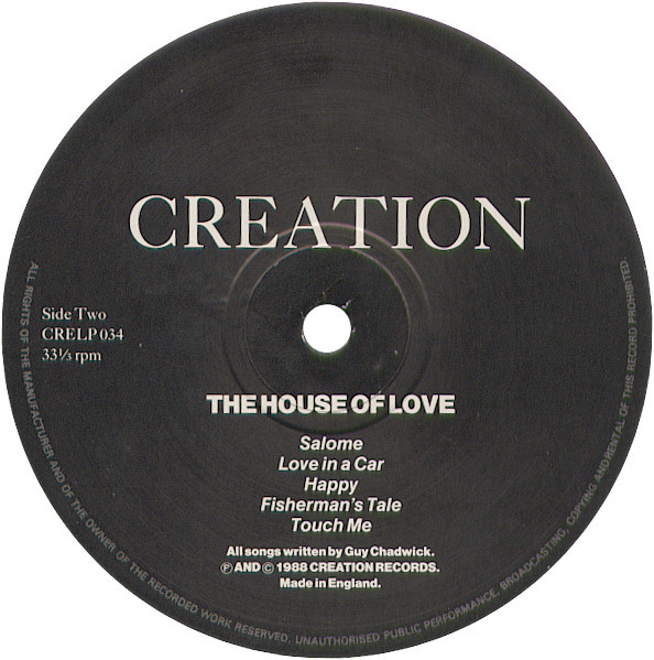 The House Of Love - The House Of Love - VG+ / VG+ (LP-Pre Loved) - Image 4