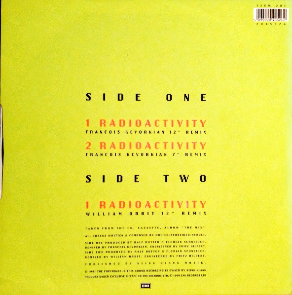 Kraftwerk - Radioactivity - Vinyl Record VG+/VG+ (Pre Loved) - Image 2