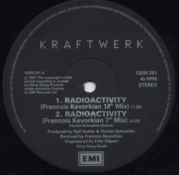 Kraftwerk - Radioactivity - Vinyl Record VG+/VG+ (Pre Loved) - Image 3