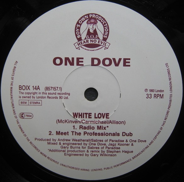 One Dove - White Love - Vinyl Record VG+/VG+ (Pre Loved) - Image 4