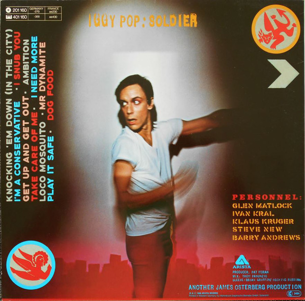 Iggy Pop - Soldier - Vinyl Record VG+/VG+ (Pre Loved) - Image 2