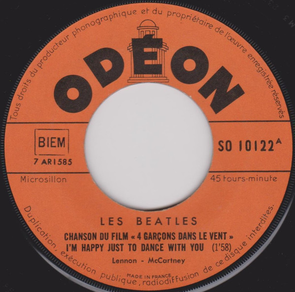 The Beatles - I'm Happy Just To Dance With You / Things We Said Today - 7 inch Vinyl Record VG+/VG+ (Pre Loved) - Image 3