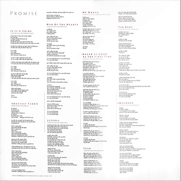 Sade - Promise - Vinyl Record VG+/VG+ (Pre Loved) - Image 3