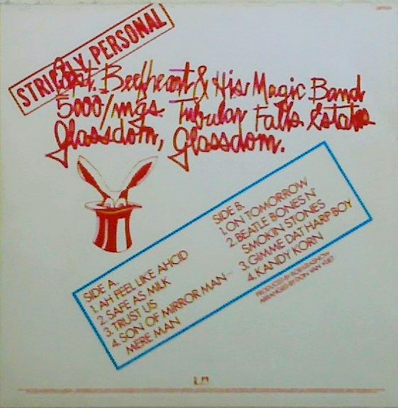 Captain Beefheart And The Magic Band - Strictly Personal - Vinyl Record VG+/VG+ (Pre Loved) - Image 2