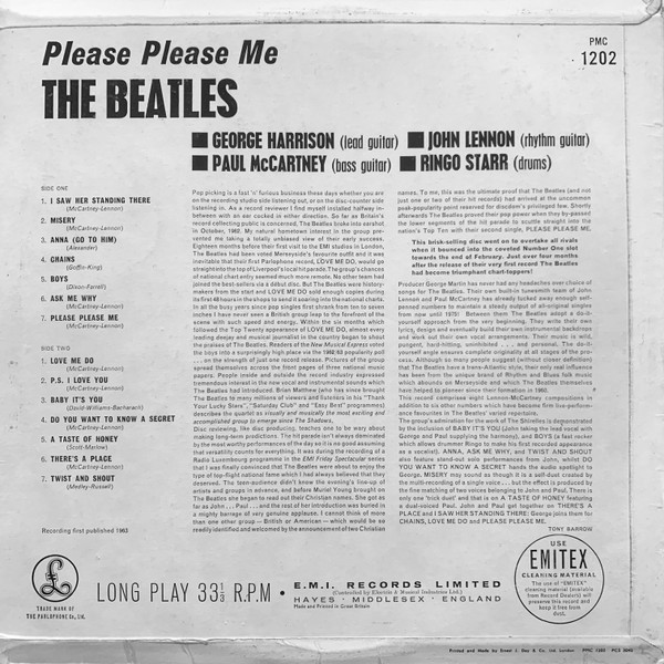The Beatles - Please Please Me - Vinyl Record NM/NM (Pre Loved) - Image 2