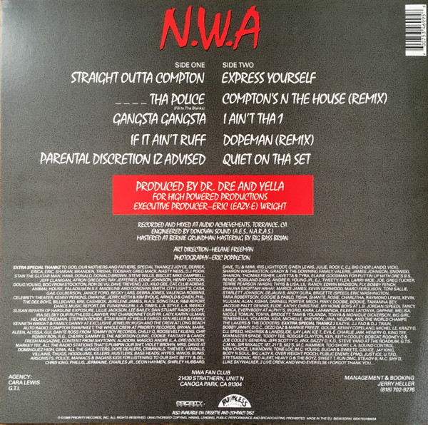 N.W.A. - Straight Outta Compton - Vinyl Record – (New / Sealed) - Image 2