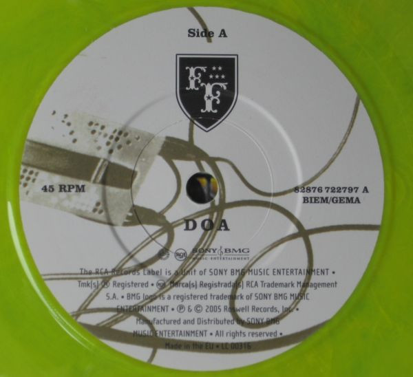 Foo Fighters - DOA - 7 inch Vinyl Record VG+/VG+ (Pre Loved) - Image 3
