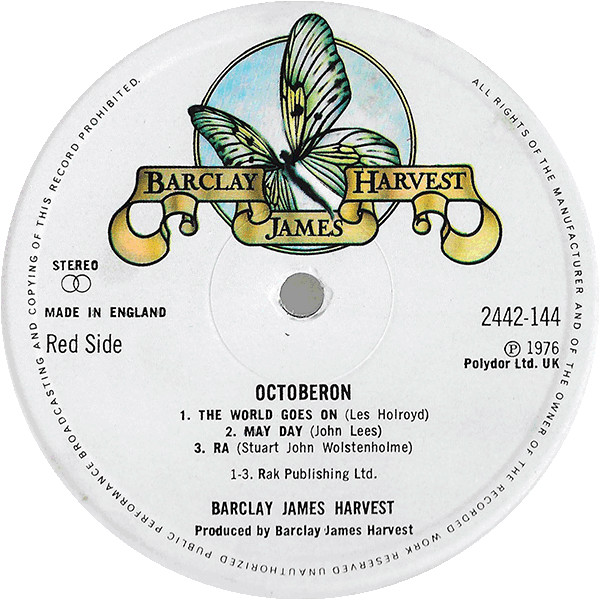 Barclay James Harvest - Octoberon - Vinyl Record VG+/VG+ (Pre Loved) - Image 3