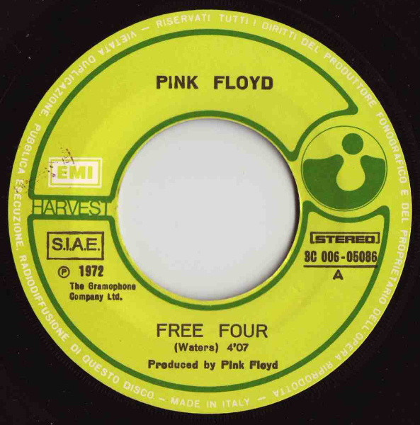 Pink Floyd - Free Four / The Gold It's In The... - 7 inch Vinyl Record VG+/VG+ (Pre Loved) - Image 3