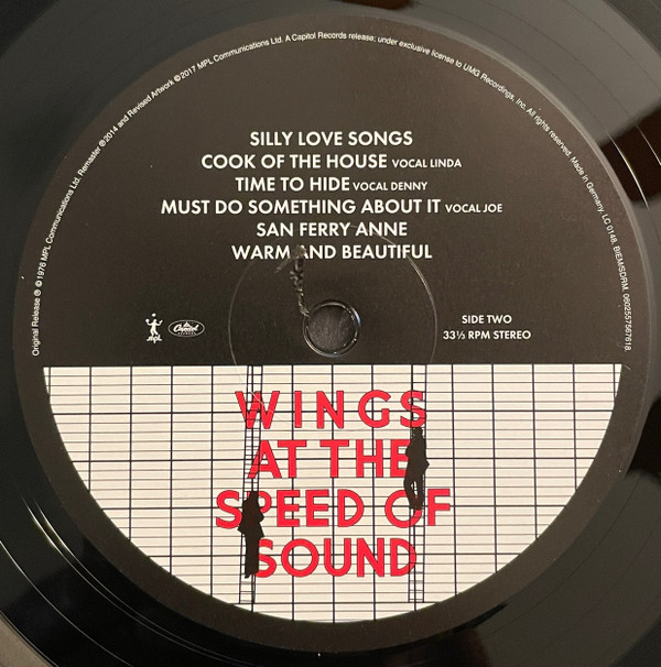 Wings (2) - Wings At The Speed Of Sound - Vinyl Record NM/VG+ (Pre Loved) - Image 4