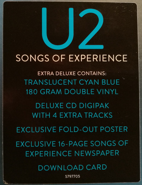 U2 - Songs Of Experience - Vinyl Record NM/NM (Pre Loved) - Image 3