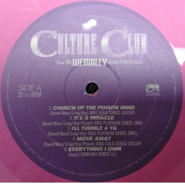 Culture Club - Live At Wembley World Tour 2016 - Vinyl Record – (New / Sealed) - Image 3