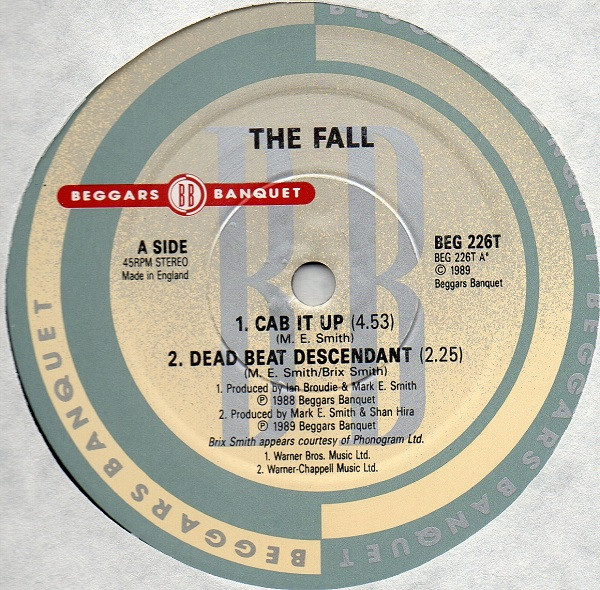 The Fall - Cab It Up - Vinyl Record VG+/VG+ (Pre Loved) - Image 2