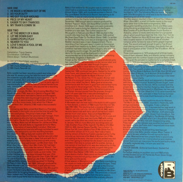 Bettye Lavette - I'm In Love - Vinyl Record VG+/VG+ (Pre Loved) - Image 2