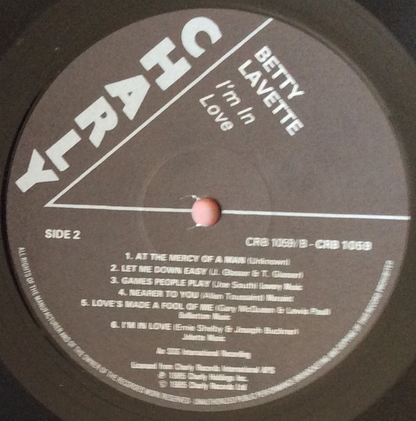 Bettye Lavette - I'm In Love - Vinyl Record VG+/VG+ (Pre Loved) - Image 4