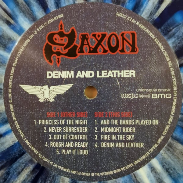 Saxon - Denim And Leather - Vinyl Record NM/NM (Pre Loved) - Image 4