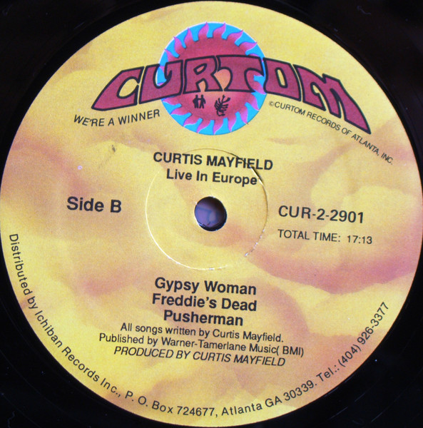 Curtis Mayfield - Live In Europe - Vinyl Record VG+/VG+ (Pre Loved) - Image 4