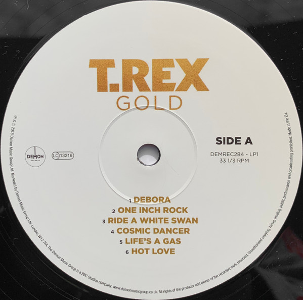 T. Rex - Gold - Vinyl Record NM/NM (Pre Loved) - Image 3