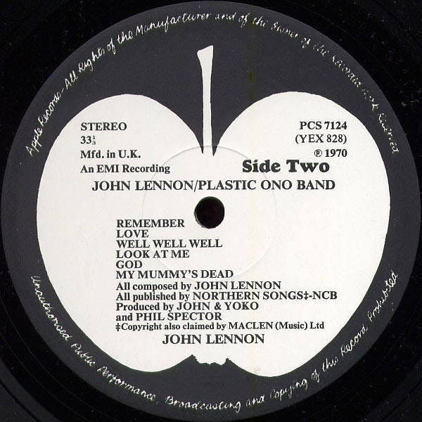 John Lennon / The Plastic Ono Band - John Lennon / Plastic Ono Band - Vinyl Record VG+/VG+ (Pre Loved) - Image 4