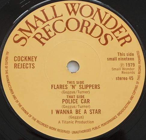 Cockney Rejects - Flares 'n Slippers - 7 inch Vinyl Record VG+/VG+ (Pre Loved) - Image 3