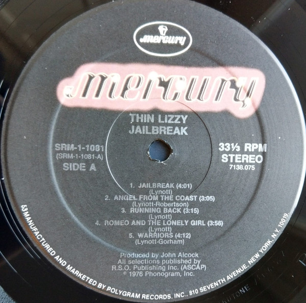 Thin Lizzy - Jailbreak - Vinyl Record VG+/VG+ (Pre Loved) - Image 3
