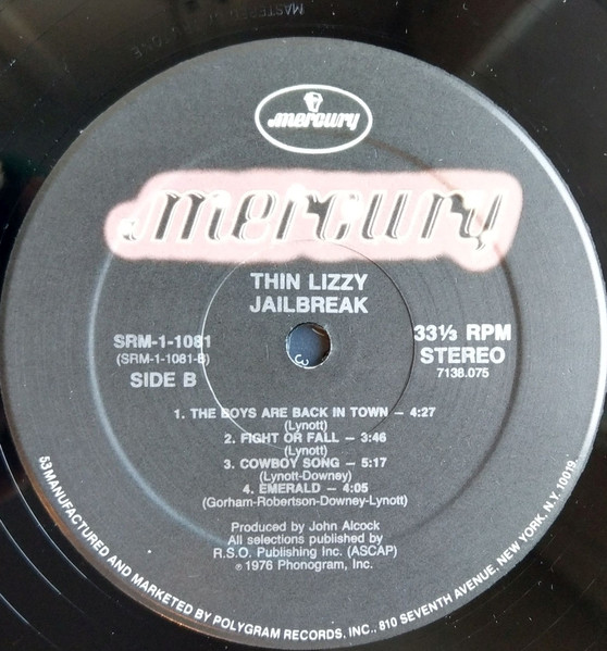 Thin Lizzy - Jailbreak - Vinyl Record VG+/VG+ (Pre Loved) - Image 4