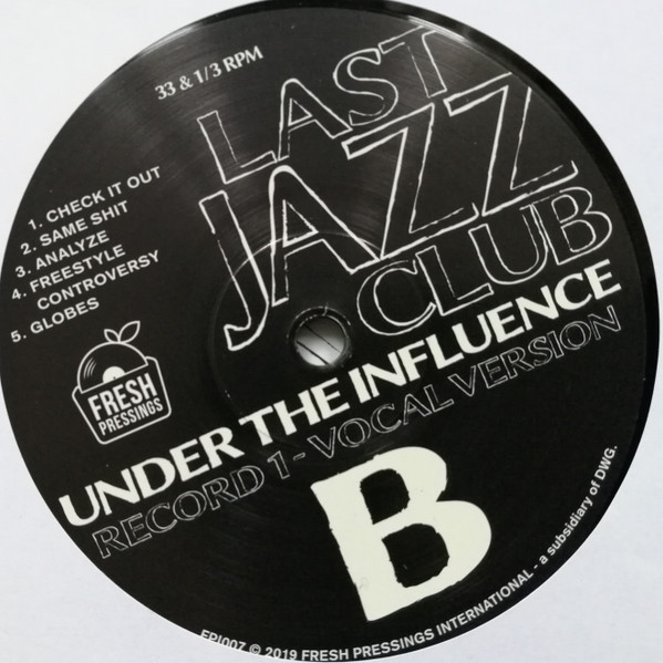 Last Jazz Club - Under The Influence - Vinyl Record NM/NM (Pre Loved) - Image 4