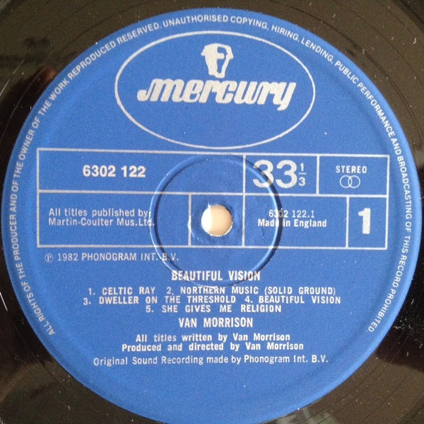 Van Morrison - Beautiful Vision - Vinyl Record VG/VG+ (Pre Loved) - Image 3